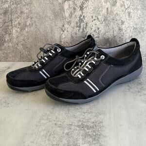 Dansko Helen Sneakesr Suede Leather Black Size 40 - US 9.5-10